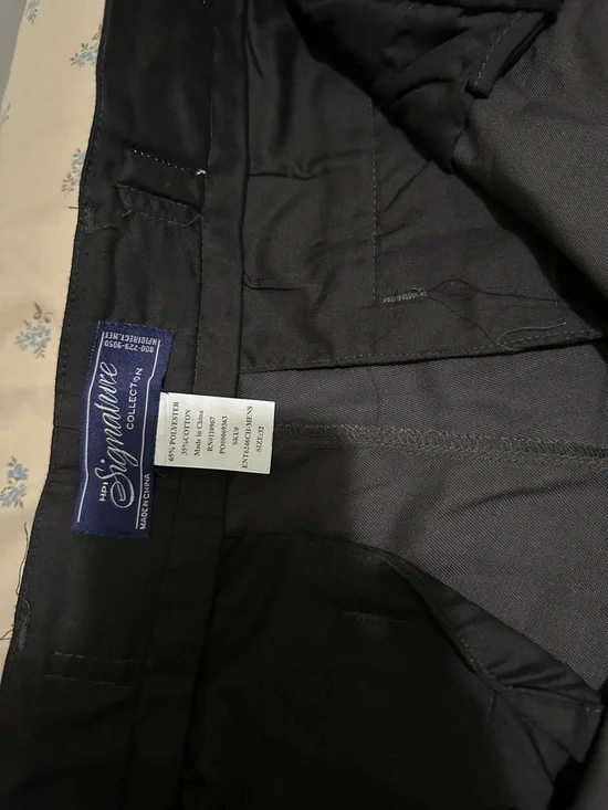 Men's Charcoal Work Pants 32x30 | 4 Pockets | Flat Front | New - Picture 8 of 12